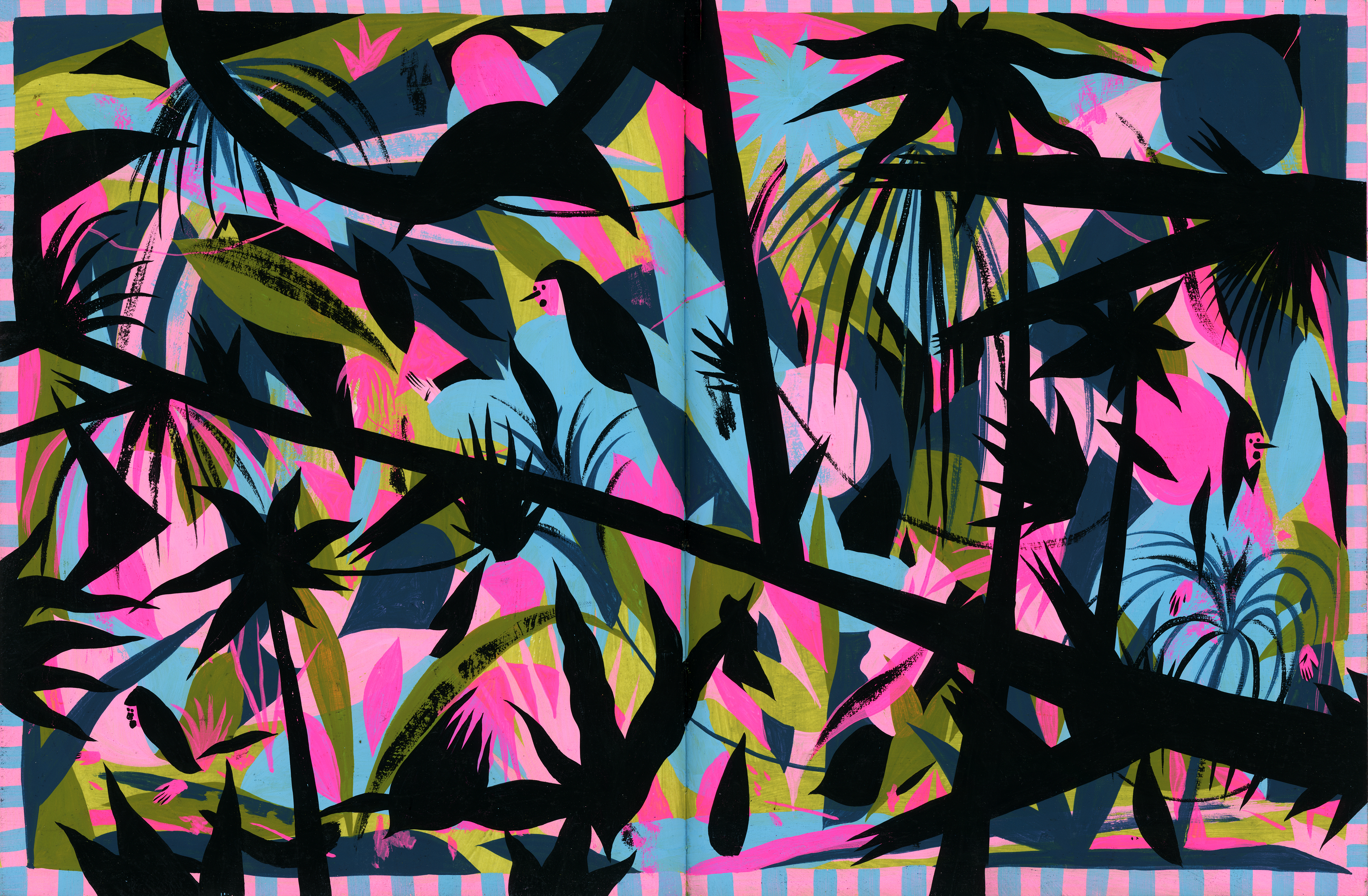 Jungle Lurking illustration by Eddie Perote
