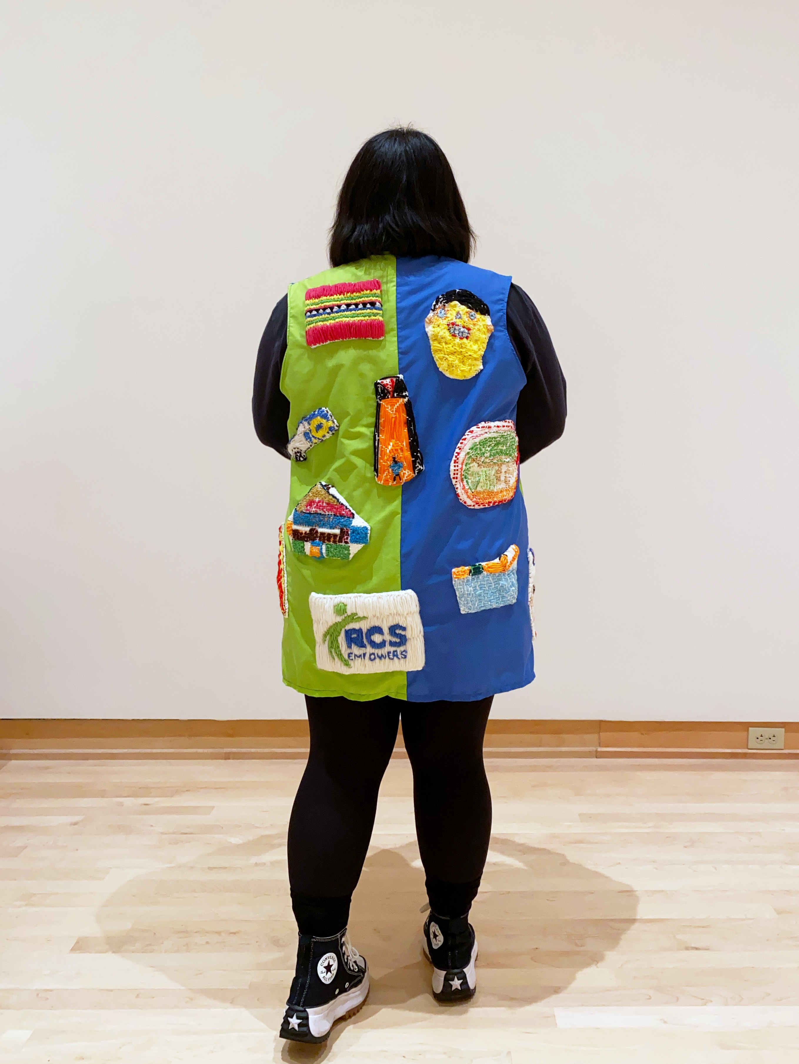 Collaborative Story Cloth Vest with RCS Empowers By Tshab Her.