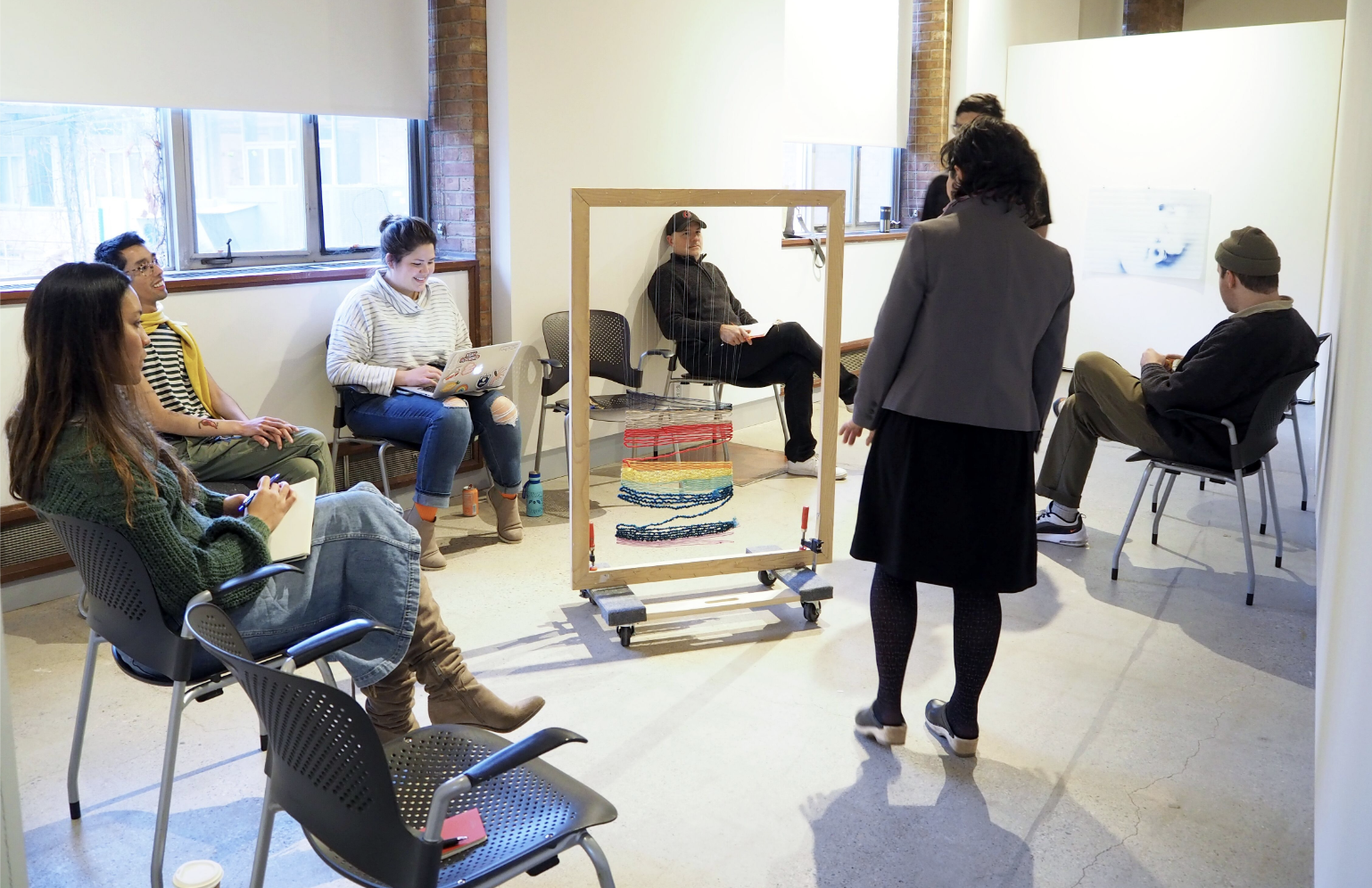 Alonzo Pantoja ’20 in Graduate Critique Seminar