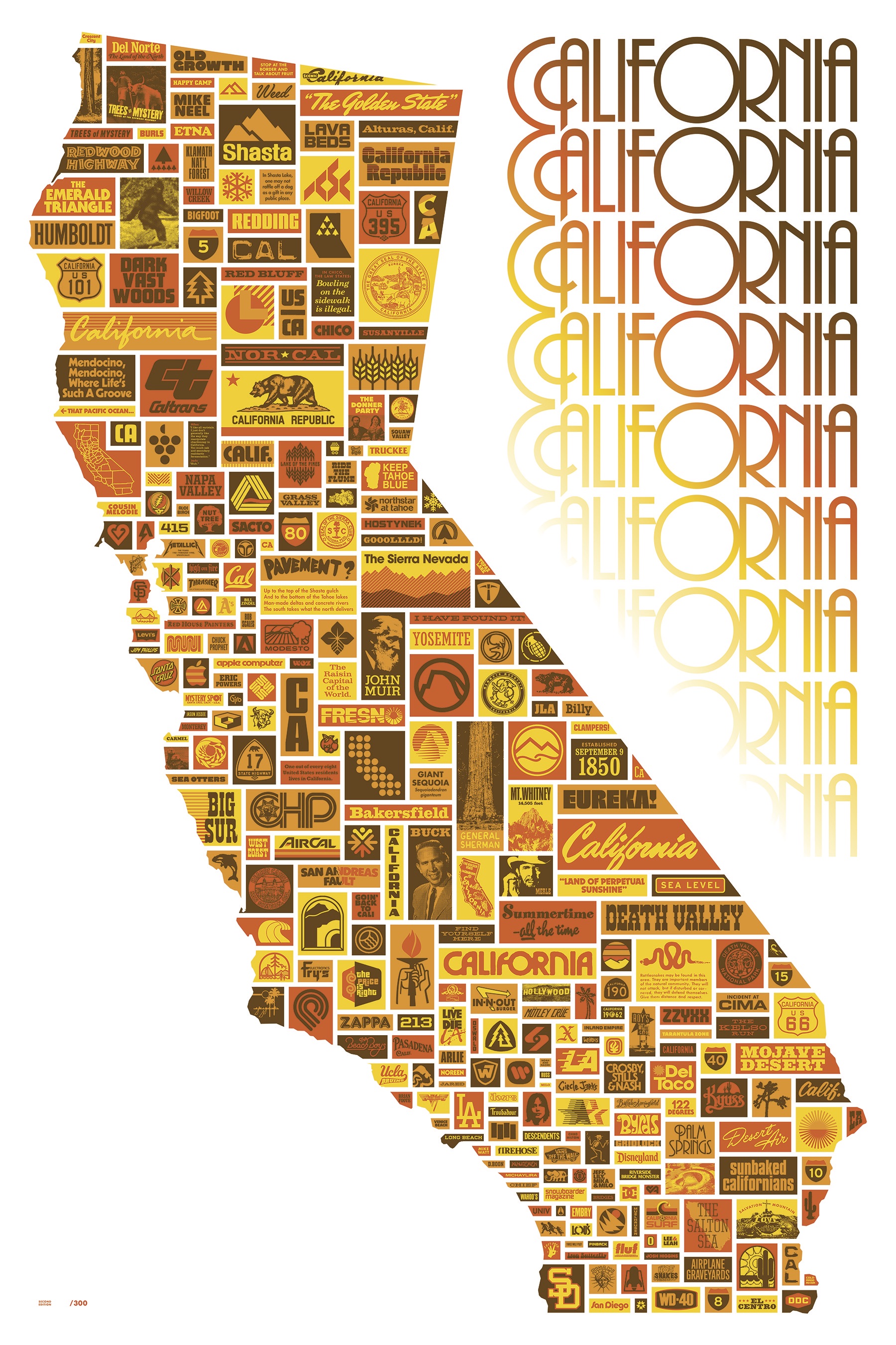California Poster by Aaron Draplin