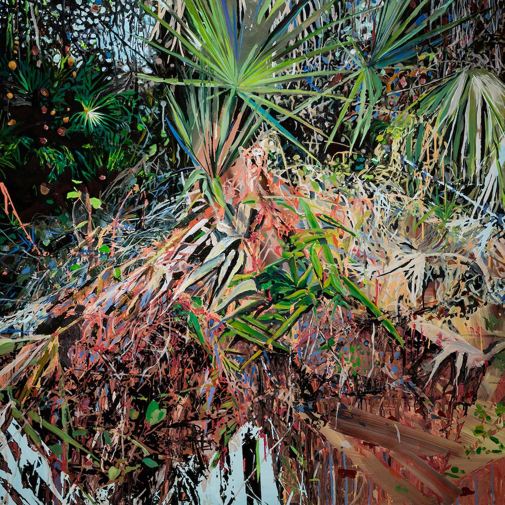 Shannon Estlund, Mesh, 2020, Oil on canvas