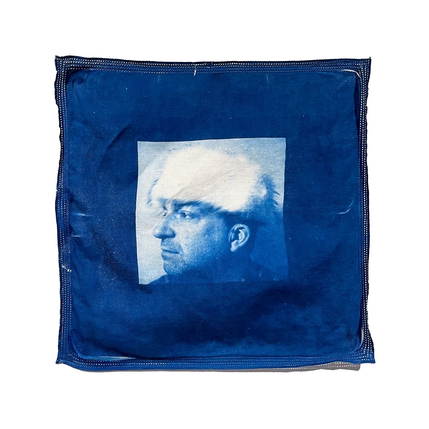 Cyanotype portrait photo