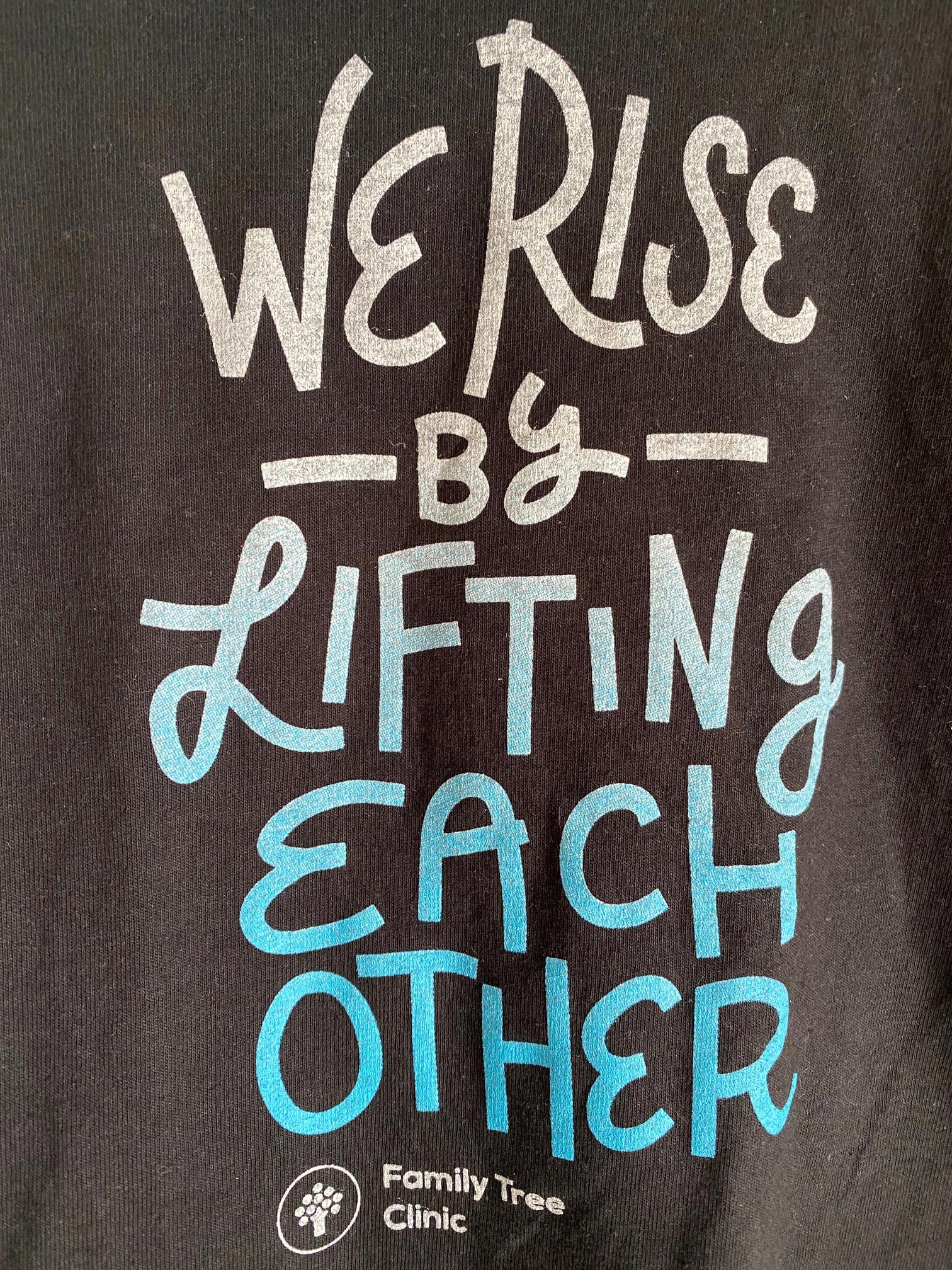Alison Nowak, We Rise by Lifting Each Other, 2020, Screen printed t-shirt