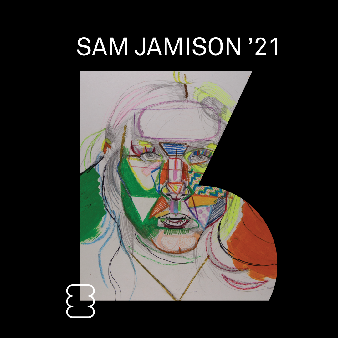 Self-portrait by Sam Jamison