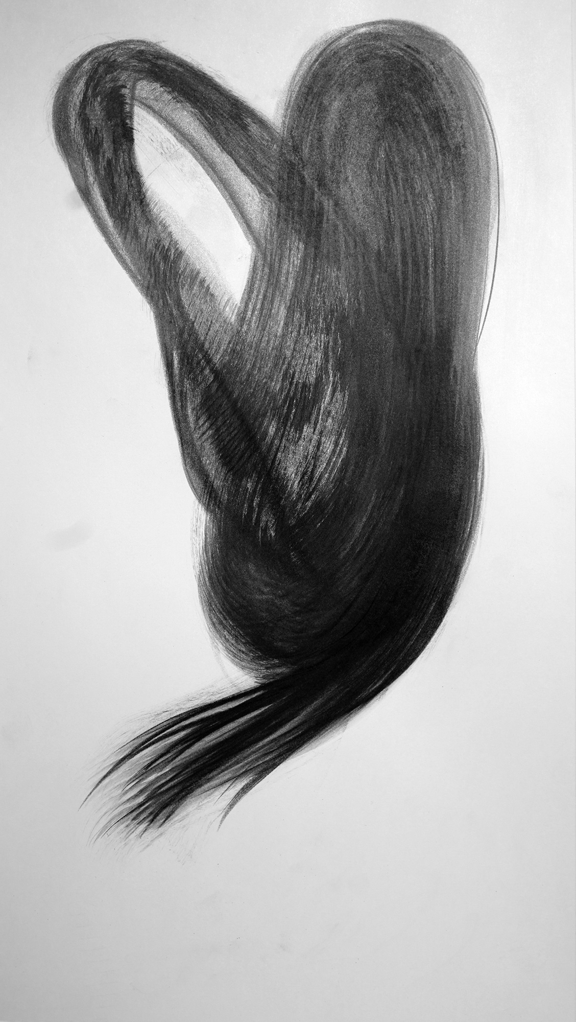 abstract charcoal drawing