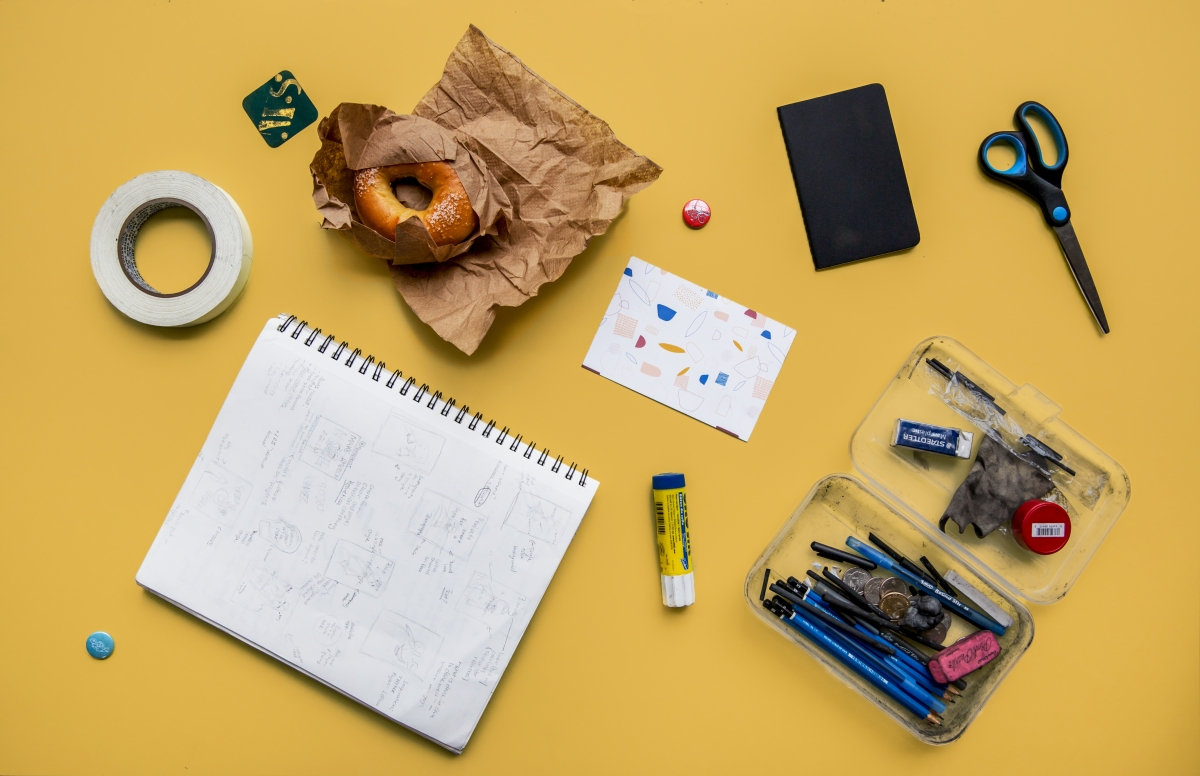 Bleu's response to the What's In Your Bag? prompt. Photo by Grace Olson.