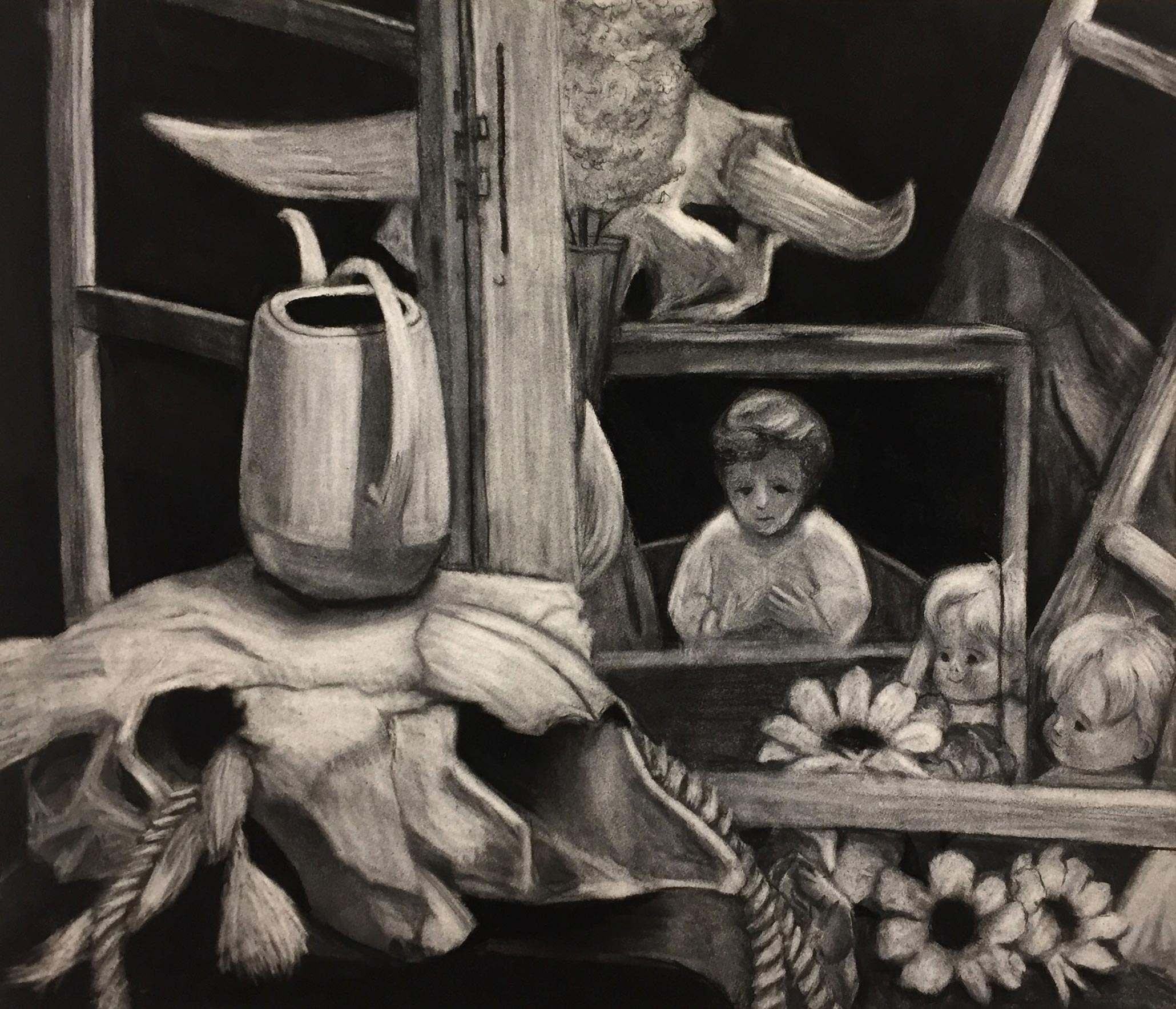 Still life drawing by Bailey Gross.
