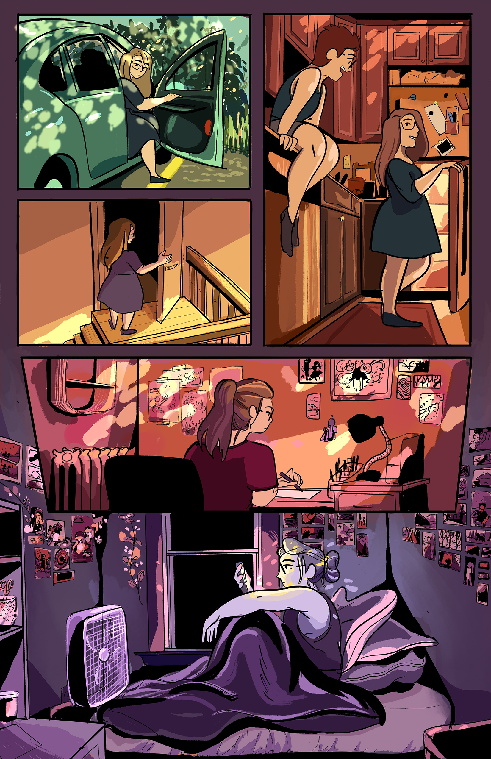 Full color comic page by Gaelen Elliott