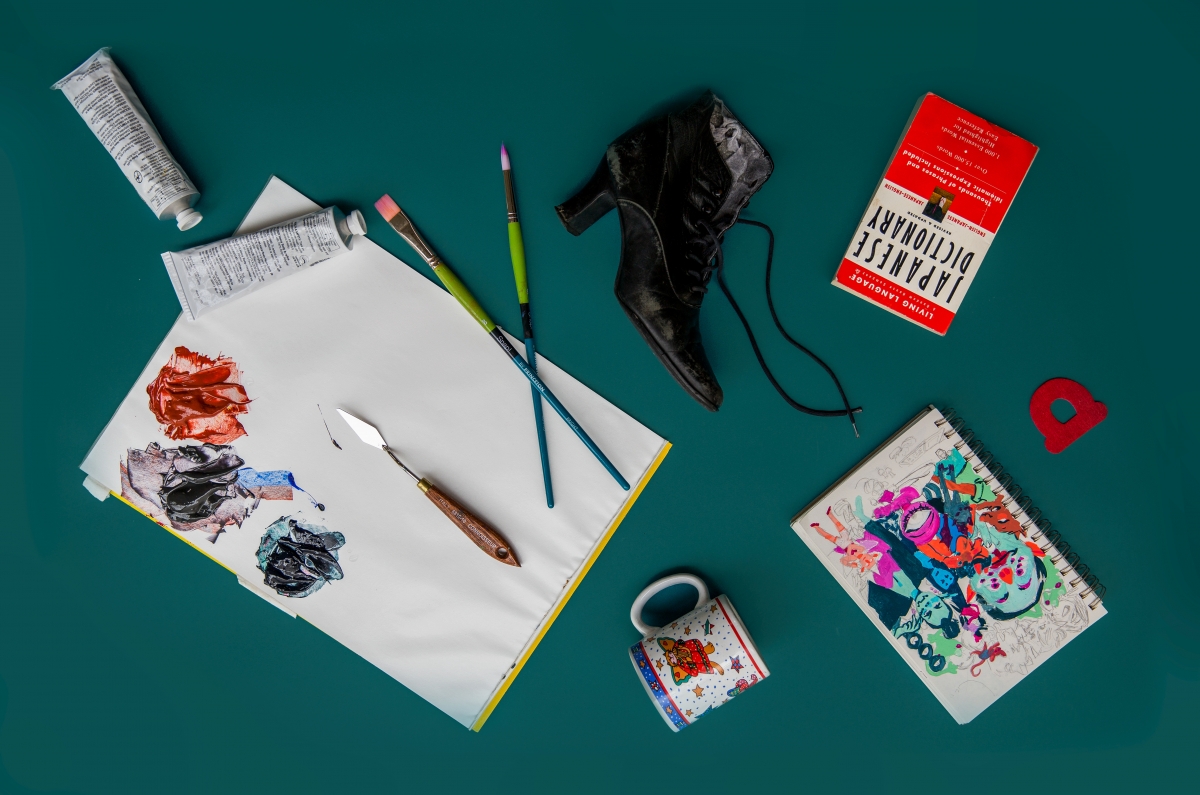 Imani's response to the What's In Your Bag? prompt. Photo by Grace Olson.