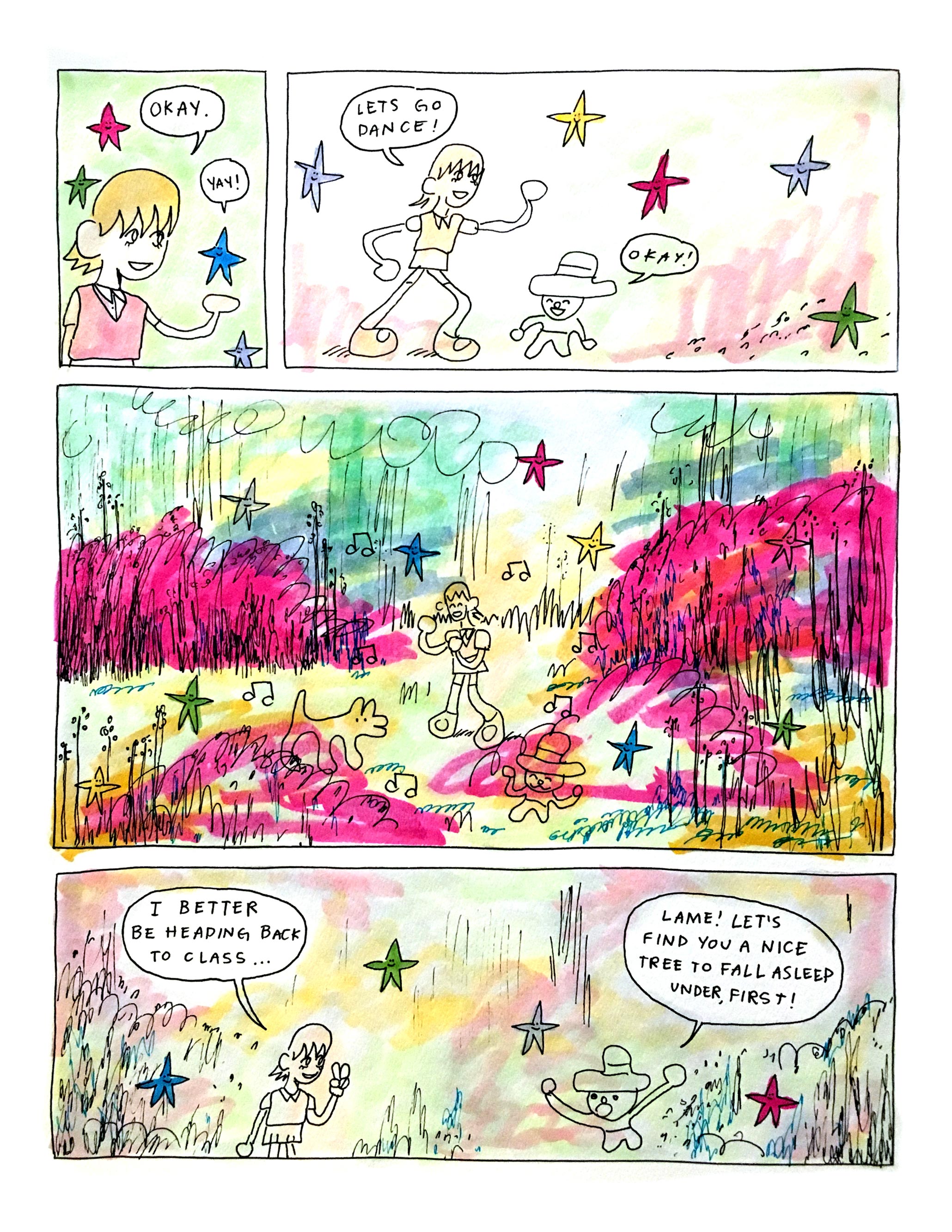 "Classroom Daydream" comic by Logan Beecher.