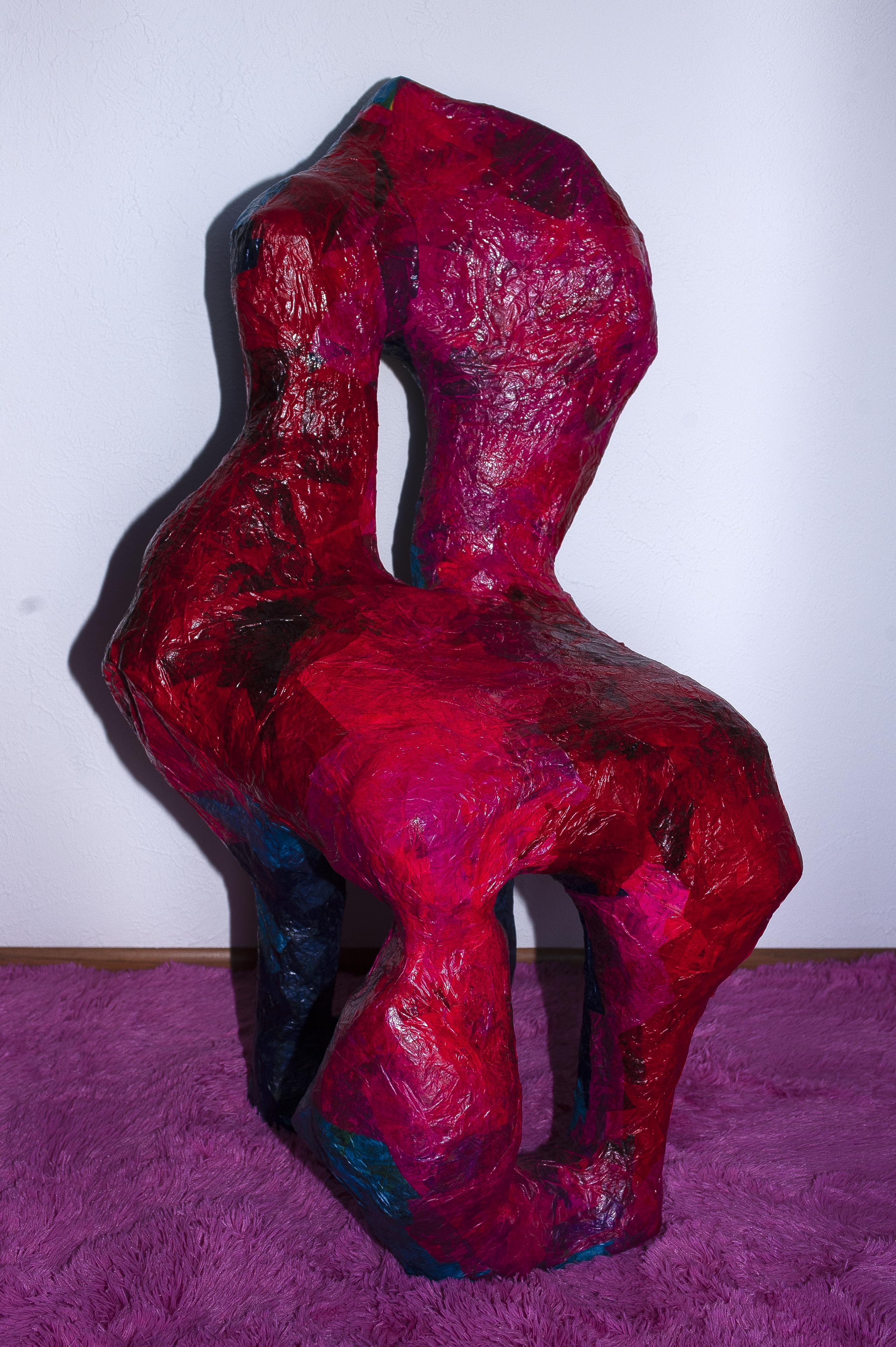 Dual-sided furniture piece by Lydia Egge (red).