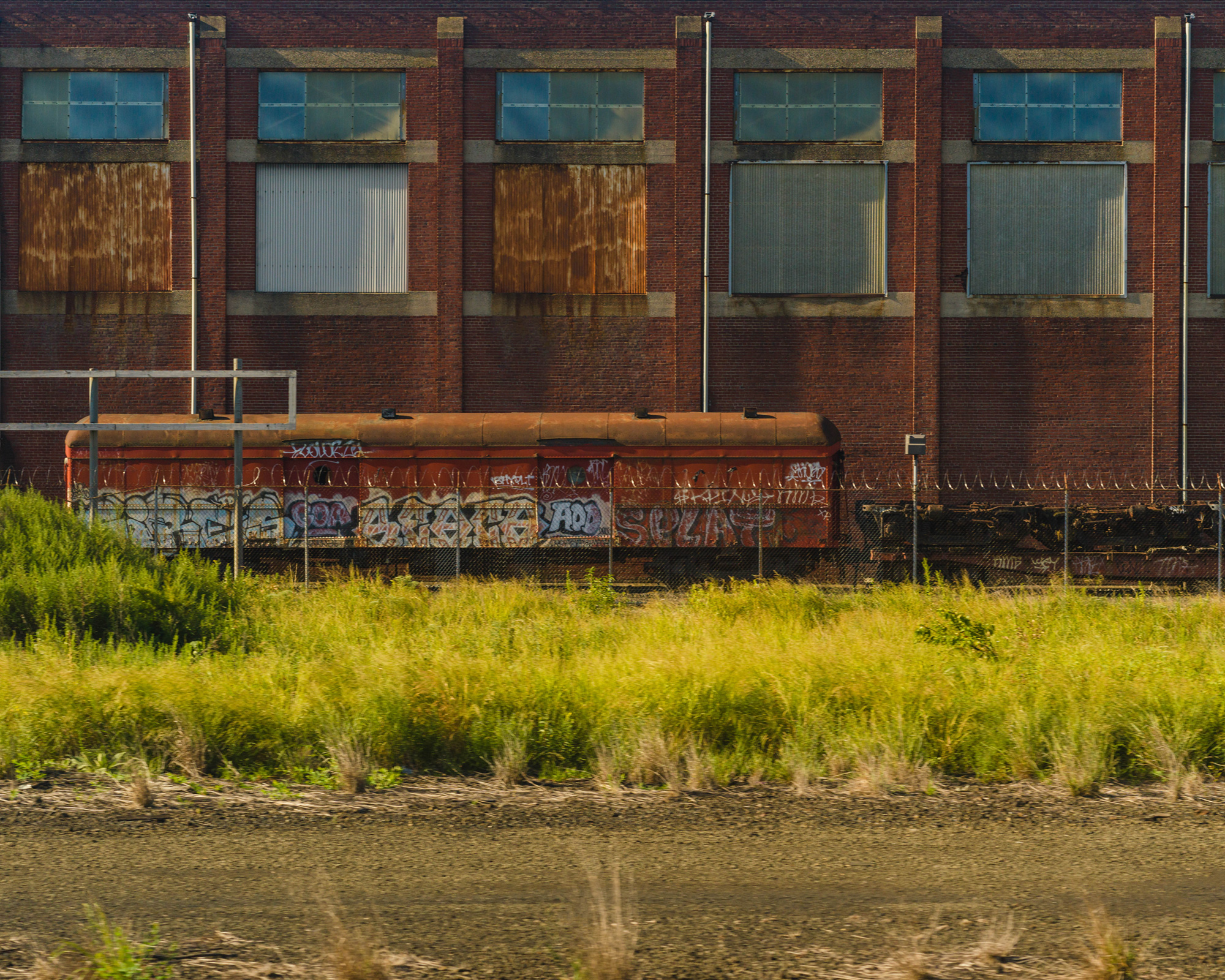 Train with graffiti