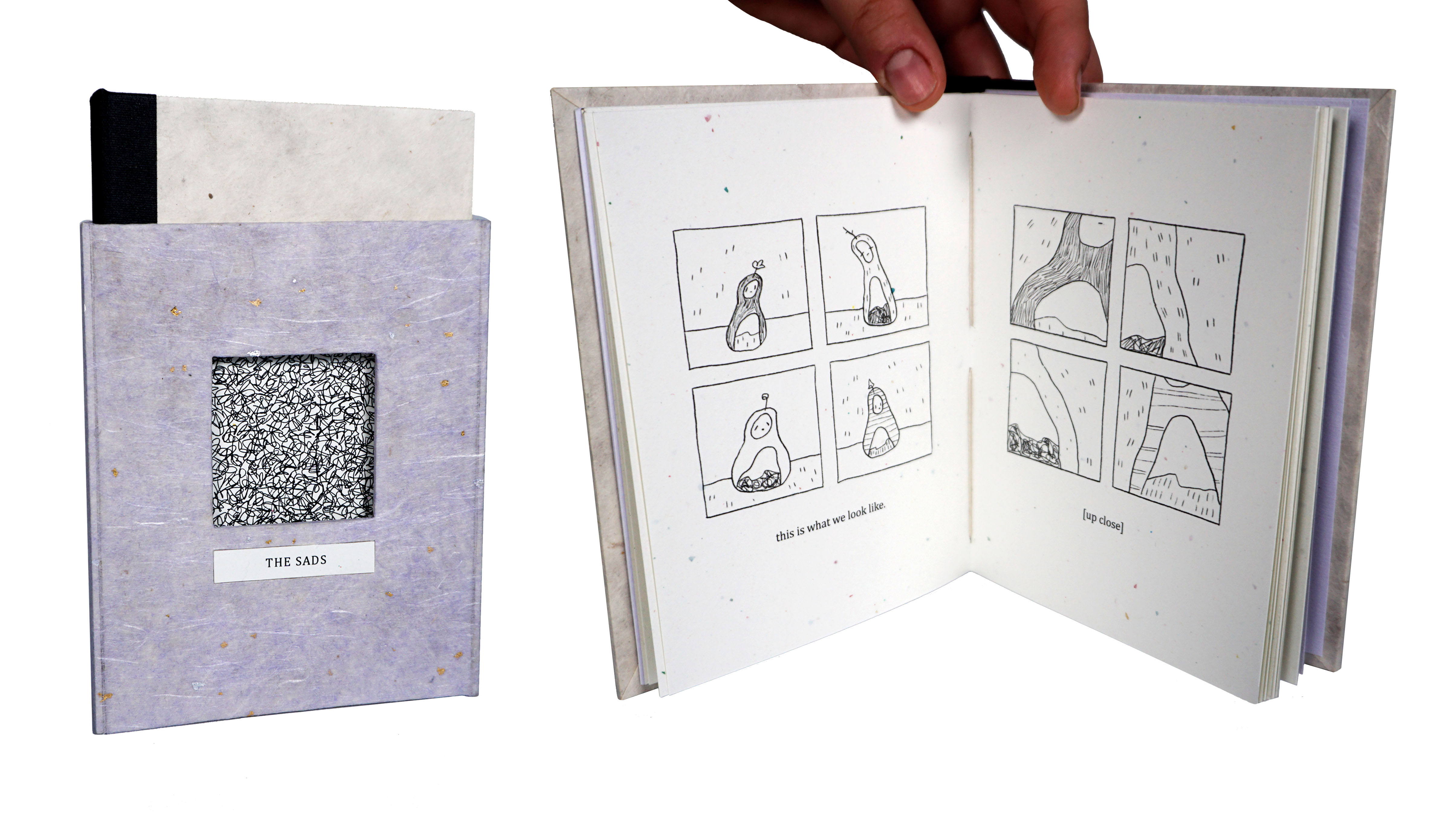 "The Sads" print paper book by Mer Brich.