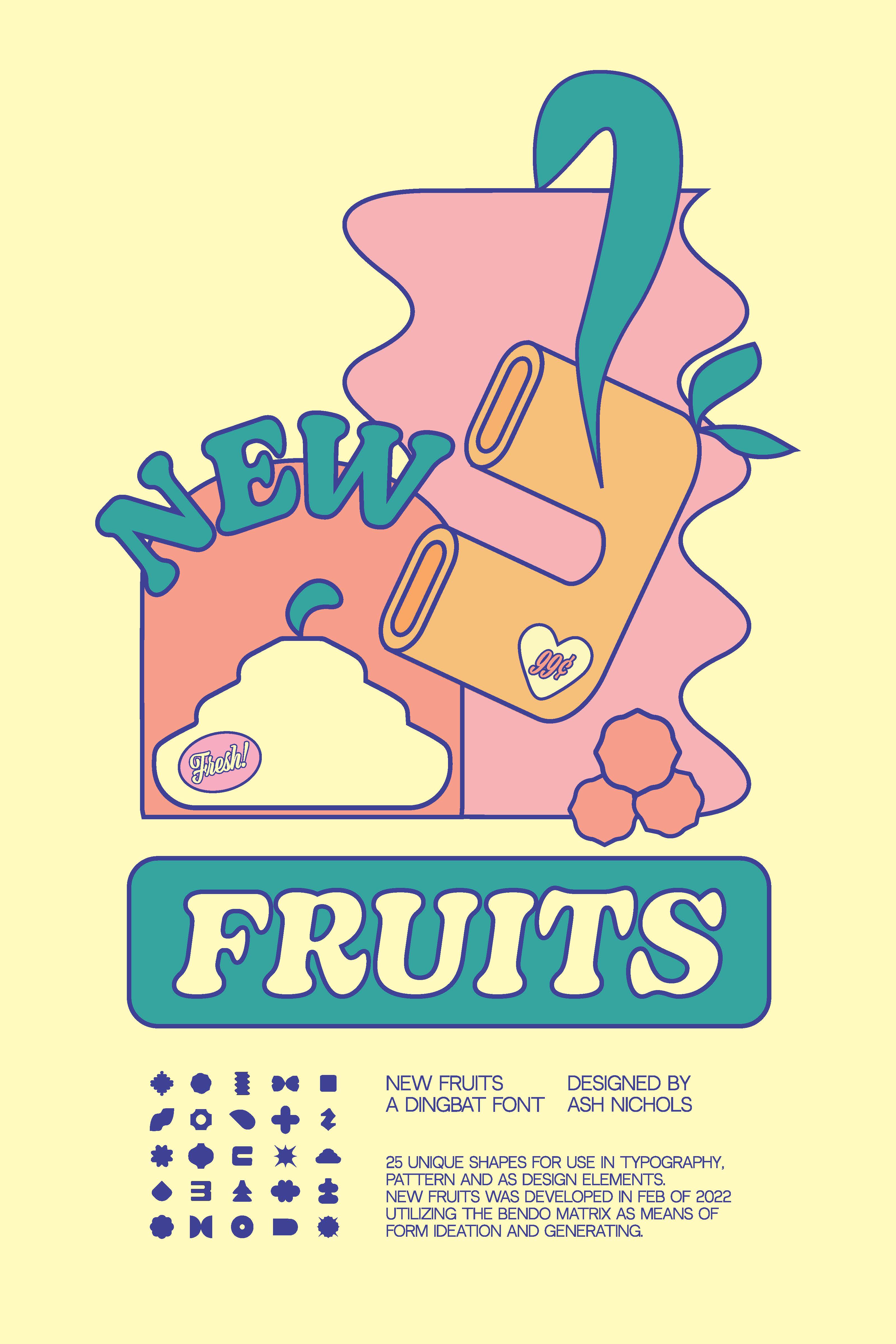 New Fruits typeface