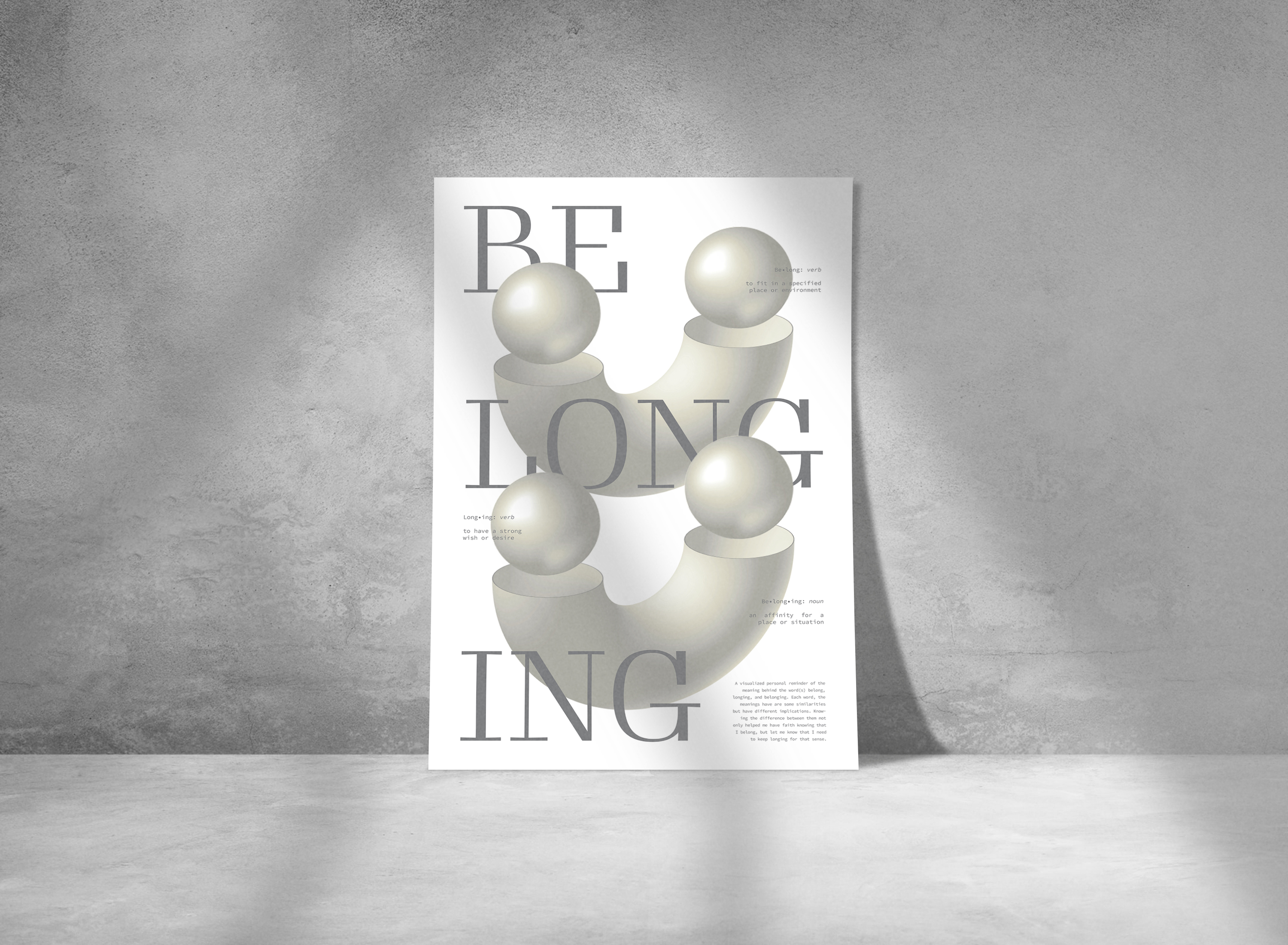 "Belonging" poster by Nathan Riebel.