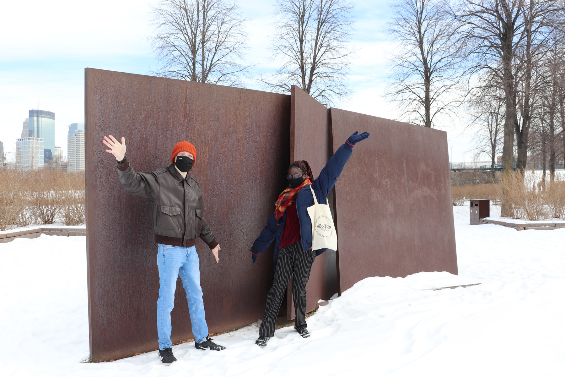 Five Plates, Two Poles with MCAD students
