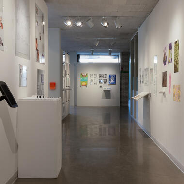 2018 Fall Commencement exhibition in second floor gallery