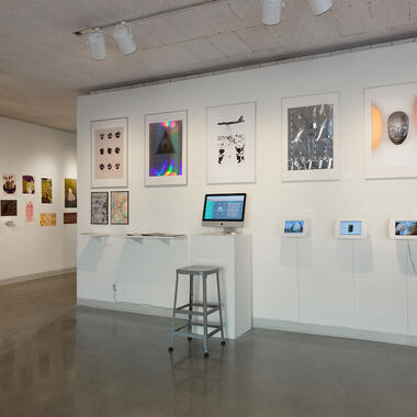 2018 Fall Commencement exhibition in second floor gallery