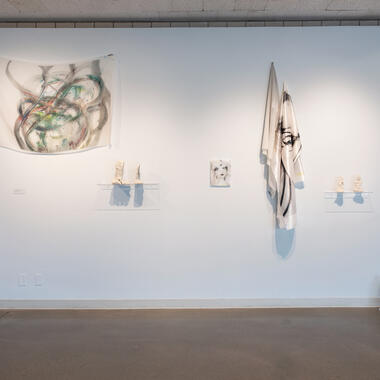 Edith Garcia: Fabricating the Real exhibition in MCAD second floor gallery