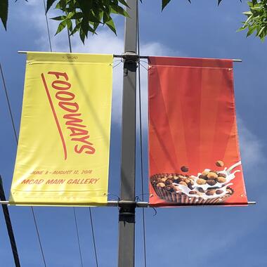 Rosemary Williams, Consumed, 2009/2018, vinyl banner, installed along 26th St.