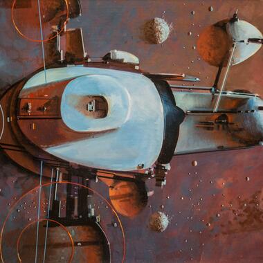 John Berkey, Momentum, not dated. Photo: Chelsea Reeck.