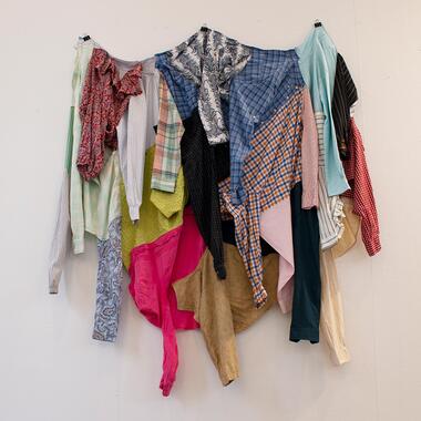Rachel Breen; Clothing for the Commons: Collective Garment #1; Used shirts and thread; 2021