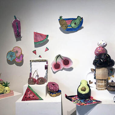 Student artwork from the MCAD Studio Kids class "That Looks Delicious," that ran June 26-29.