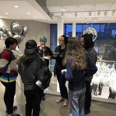 Gender Re-Reveal Party with AK Garski, hosted in MCAD Main Gallery and Emeritus Conference Room