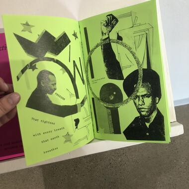 Collaborative zine from As, Not For: Dethroning Our Absolutes exhibition