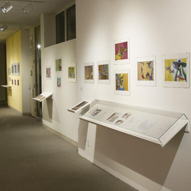 In Words and Pictures exhibition in the second floor galleries