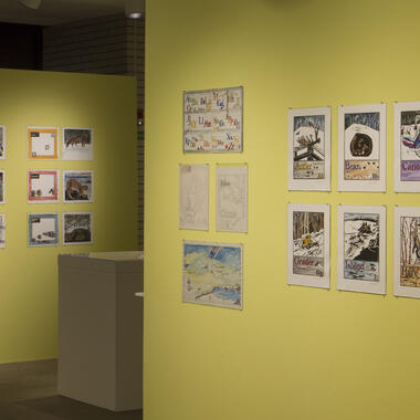 In Words and Pictures exhibition in the second floor galleries