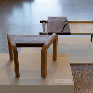 In front: Oliver Johnson, Junior, Furniture Design, Side Chable