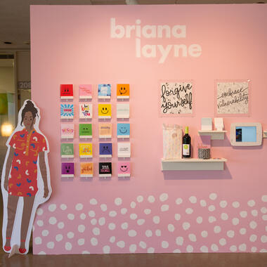 Display by Briana Layne for the Final Nine exhibition