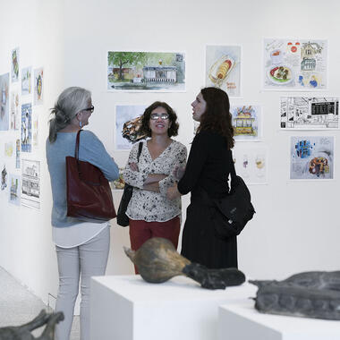 Foodways exhibition and reception in MCAD Main Gallery