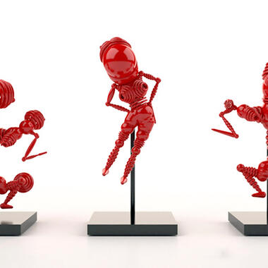Corinne Whitaker, Wynken, Blynken, and Oz, 2014, digital print of 3D printed sculptures. Courtesy of the artist.