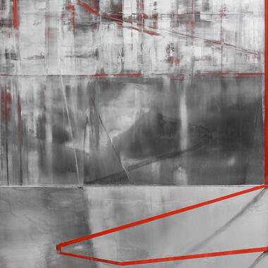 John Gaunt, False Front, Oil on duralar, 2014