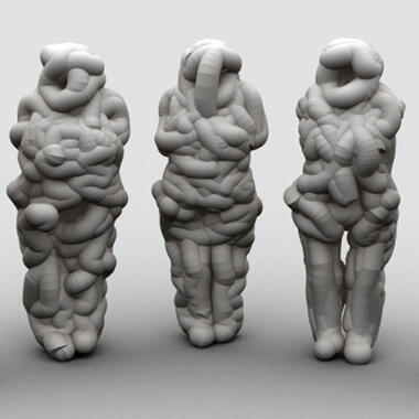 Helena Lukasova, I am the Venus, 2013, visualization of 3D printed sculptures. Courtesy of the artist.