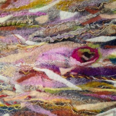Marjorie Fedyszyn, Forsaken/Fulfilled (detail), 2014-15, Fiber: wet felted wool, cotton