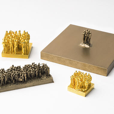 Do Ho Su, My/Our Country (Test Pieces), 2014, bronze and gold-plated bronze. Courtesy of the artist.