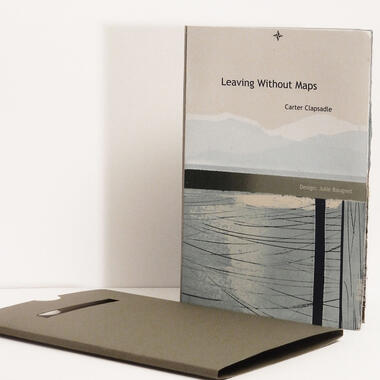 Julie Baugnet '95, MFA, Leaving without Maps, 2018, screen-printed artist book