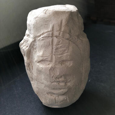 Alice Fjelstul '96, MFA, Old White Men, 2019, clay