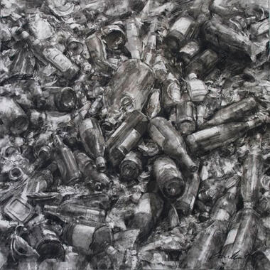 Michael Kareken, "Scrap Bottles #3", 2010