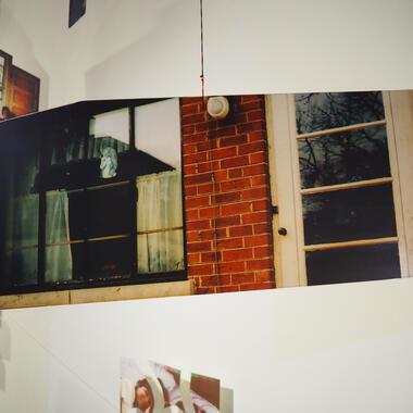 Detail photograph of a window. 