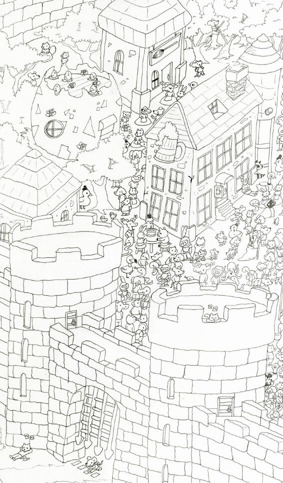 Illustration of Ren Fest ; Douglas Thoms