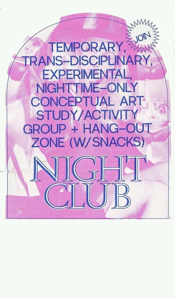 Poster graphic for NightClub