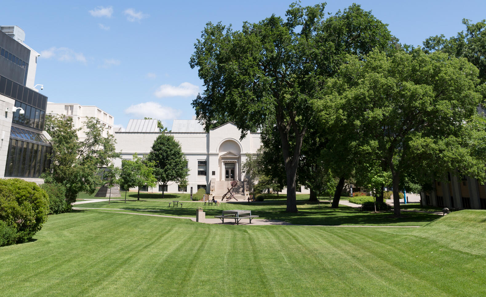 MCAD's Morrison building on a summer day