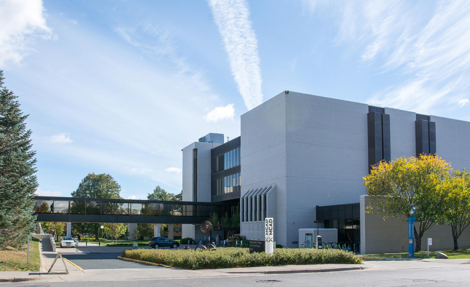 MCAD campus in fall