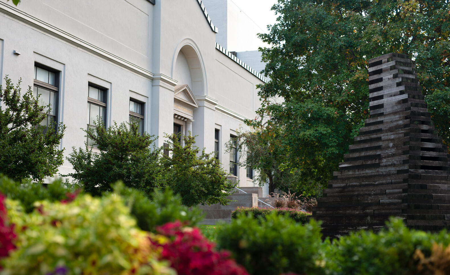 MCAD campus in the Spring