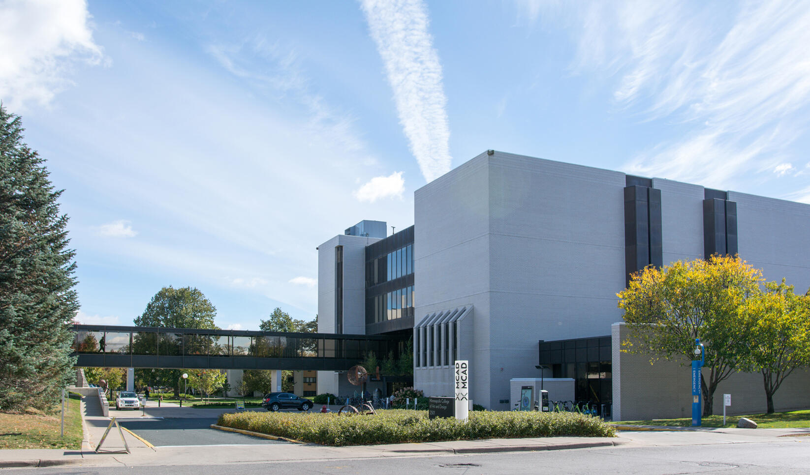 MCAD campus in fall