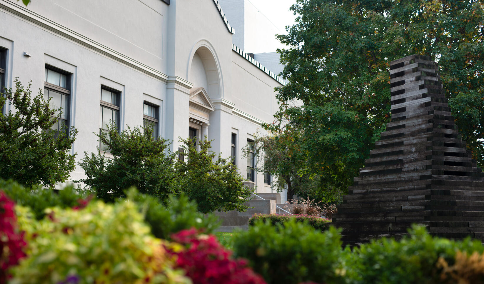 MCAD campus in the Spring